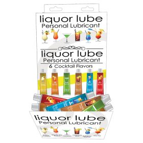 Liquor Lube 10ml Resealable Tubes-Assorted Flavors Display of 72